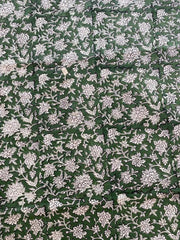 Indian Cotton Block Print Fabric by the Yard -Sewing and Quilting Fabric - Rohiyaan